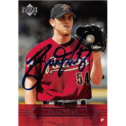626169 Brad Lidge Autographed Baseball Card - Houston Astros - 2005 Upper Deck No.86