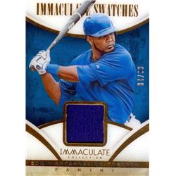 649761 Edwin Encarnacion Player Worn Jersey Patch Baseball Card - Toronto Blue Jays - 2014 Panini Immaculate Swatches No.34LE 84-99