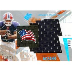 649764 Willis Mcgahee Player Worn Jersey Patch Football Card - Buffalo Bills - 2003 Upper Deck Winning Materials No.NFLWM LE 24-25 American Flag -  Autograph Warehouse