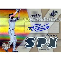 650009 Ryan Sweeney Autographed Baseball Card - Chicago White Sox - 2007 Upper Deck SPX Rookie Refractor No.132