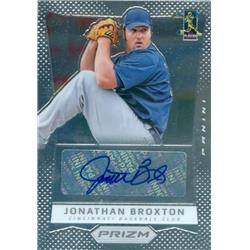 650077 Jonathan Broxton Autographed Baseball Card - Los Angeles Dodgers - 2013 Panini Prizm No.JB