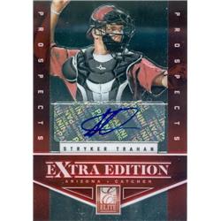 650201 Stryker Trahan Autographed Baseball Card - Arizona Diamondbacks - 2012 Panini Prizm Extra Prospects Rookie No.EEEST