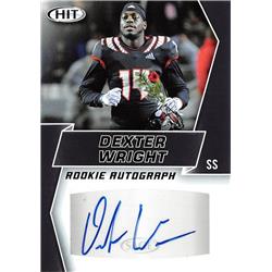 650491 Dexter Wright Autographed Football Card - NC State Wolfpack - 2019 Sage Hit Rookie No.A84