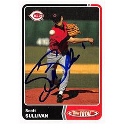 650900 Scott Sullivan Autographed Baseball Card - Cincinnati Reds, FT - 2003 Topps Total No.470