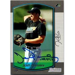 651544 Josh Pressley Autographed Baseball Card - Tampa Rays, FT - 2000 Bowman No.342