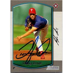 651549 Doug Davis Autographed Baseball Card - Texas Rangers, FT - 2000 Bowman No.315