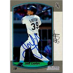 651559 Jeff Liefer Autographed Baseball Card - Chicago White Sox, FT - 2000 Bowman No.174