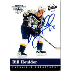 Bill Houlder Autographed Hockey Card - Nashville Predators, FT - 2000 Upper Deck Vintage No.207