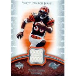 Kenny Irons Player Worn Jersey Patch Football Card - Cincinnati Bengals - 2007 Upper Deck Sweet Spot No.SSKI