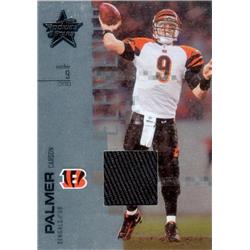 Picture of Autograph Warehouse 583327 Carson Palmer Player Worn Jersey Patch Football Card - Cincinnati Bengals - 2007 Lead Rookies & Stars No.113 LE 7-100
