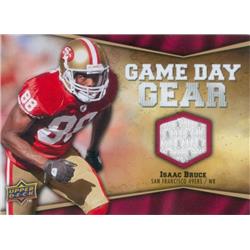 Picture of Autograph Warehouse 583399 Isaac Bruce Player Worn Jersey Patch Football Card - San Francisco 49ers - 2009 Upper Deck Game Day Gear No.NFLIB