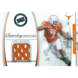 Picture of Autograph Warehouse 583401 Michael Huff Player Worn Jersey Patch Football Card - Texas Longhorns - 2006 Press Pass Legends Saturday Swatches No.LJCMHU