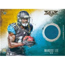 Picture of Autograph Warehouse 583429 Marqise Lee Player Worn Jersey Patch Football Card - Jacksonville Jaguars - 2014 Topps Fire Rookie No.FRML