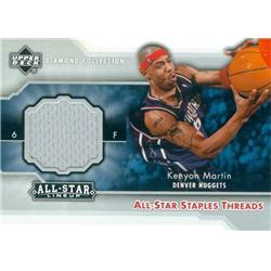 Picture of Autograph Warehouse 583444 Kenyon Martin Player Worn Jersey Patch Basketball Card - Denver Nuggets - 2004 Upper Deck Diamond Collection All Star No.STTKM