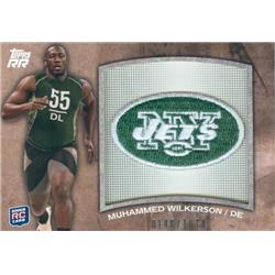 Muhammad Wilkerson Commemorative Patch Football Card - New York Jets - 2011 Topps RR Draft Rookie No.RTPMW