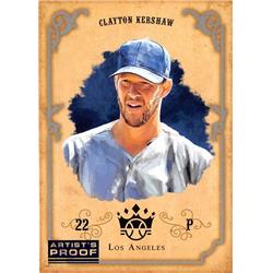 583650 Clayton Kershaw Baseball Card - 2019 Diamond Kings No.DH04CK Artist Proof Edition - Los Angeles Dodgers