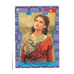 584501 Mary Elizabeth Mastrantonio Signed Robin Hood Card - Sticker No.4 Maid Marian -  Autograph Warehouse