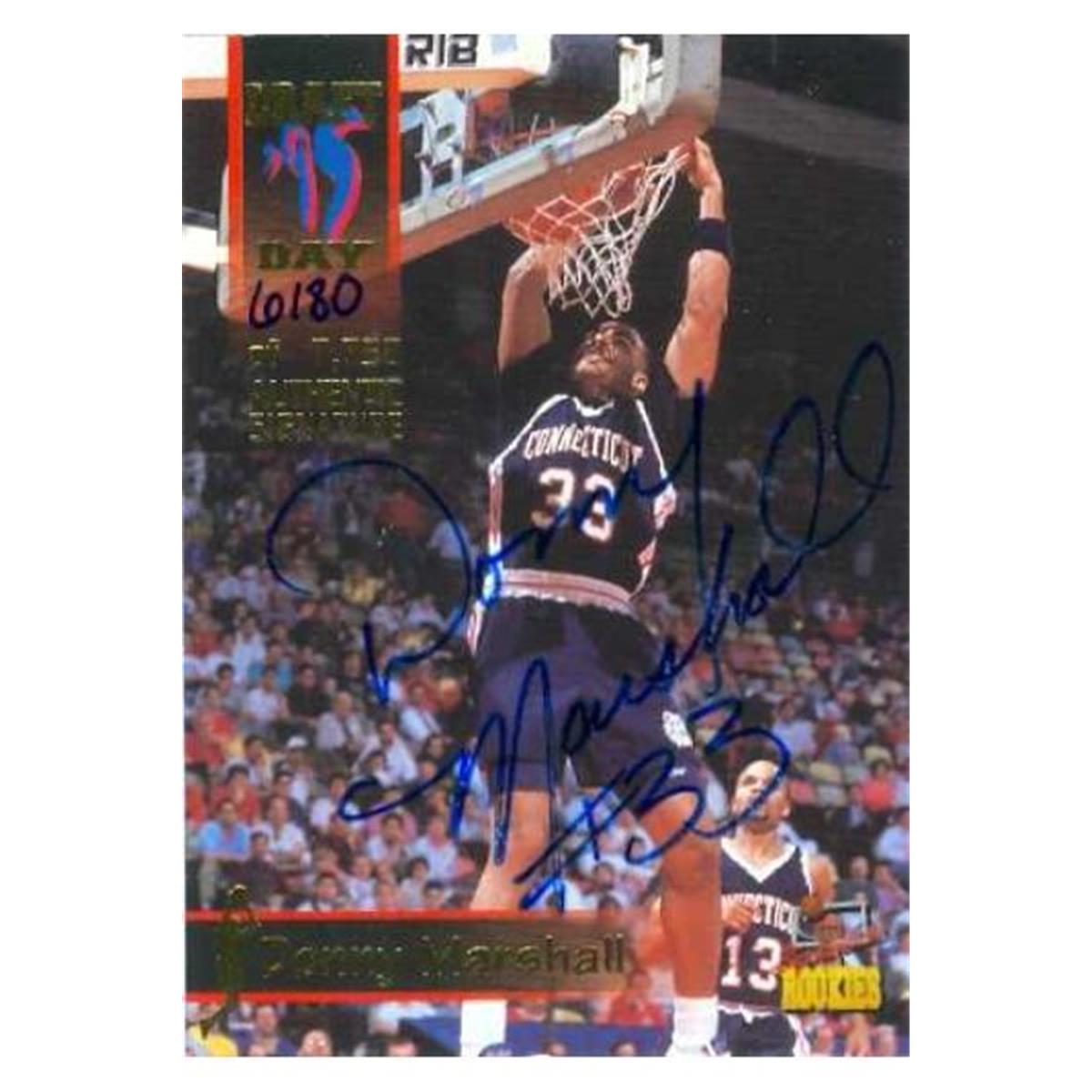 584713 Donny Marshall Autographed Basketball Card - UCONN