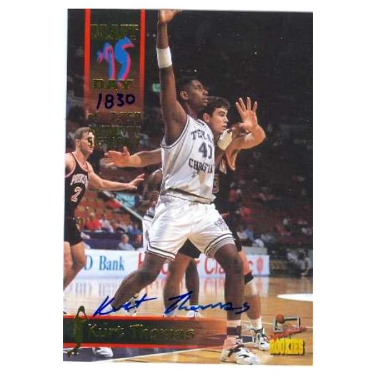 584723 Kurt Thomas Autographed Basketball Card - Texas Christian