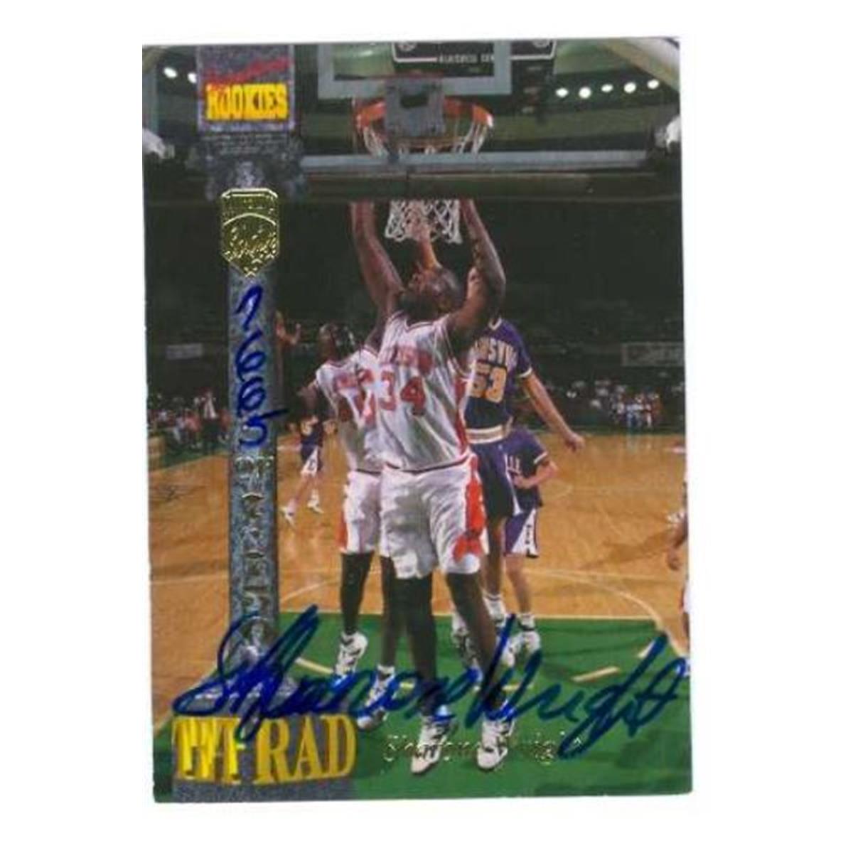 584735 Sharone Wright Autographed Basketball Card - Clemson University