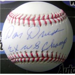 598414 Dan Driessen Autographed Baseball - Inscribed 2X Ws Champs - OMLB Cincinnati Reds World Series 1975 76