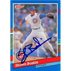 Shawn Boskie autographed Baseball Card (Chicago Cubs, SC) 1991 Donruss #241 - Baseball Slabbed Autographed Cards