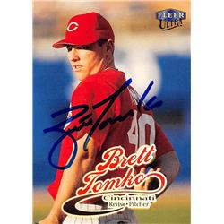 618667 Brett Tomko Autographed Baseball Card - Cincinnati Reds, SC - 1999 Fleer Ultra No.10