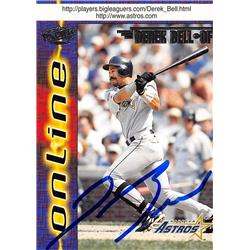 618674 Derek Bell Autographed Baseball Card - Houston Astros, SC - 1998 Pacific Online No.312