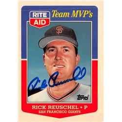 Rick Reuschel autographed Baseball Card (San Francisco Giants, SC) 1988 Topps Rite Aid Team MVP