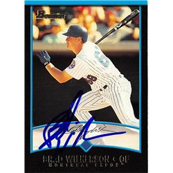 Brad Wilkerson autographed Baseball Card (Montreal Expos, SC) 2001 Bowman Rookie #374 - Baseball Slabbed Autographed Cards