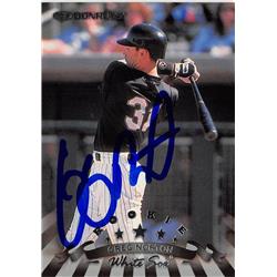 618855 Greg Norton Autographed Baseball Card - Chicago White Sox, SC - 1998 Donruss Rookie No.287