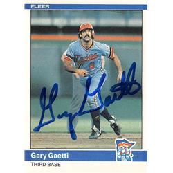 Gary Gaetti Autographed Baseball Card - Minnesota Twins - 1984 Fleer No.565