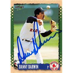 626289 Danny Darwin Autographed Baseball Card - Boston Red Sox - 1995 Score No.208