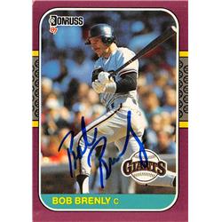 626300 Bob Brenly Autographed Baseball Card - San Francisco Giants - 1987 Donruss No.95
