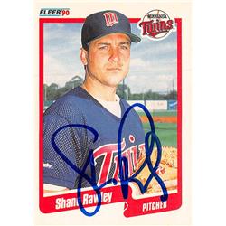 Shane Rawley Autographed Baseball Card - Minnesota Twins - 1990 Fleer No.384