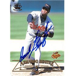 626737 Armando Benitez Autographed Baseball Card - Baltimore Orioles - 1998 Pacific No.20