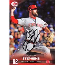 626789 Jackson Stephens Autographed Baseball Card - Cincinnati Reds - 2018 Kahns No.62