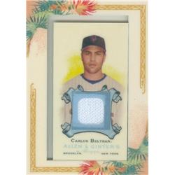 627086 Carlos Beltran Player Worn Jersey Patch Baseball Card - New York Mets - 2006 Topps Allen & Ginters No.AGRCB