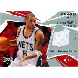 Picture of Autograph Warehouse 627152 Kenyon Martin Player Worn Jersey Patch Basketball Card - New Jersey Nets - 2003 Upper Deck Black Diamond No.DBKY