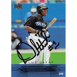 637578 Orlando Hudson Autographed Baseball Card - Toronto Blue Jays - 2004 Upper Deck No.207