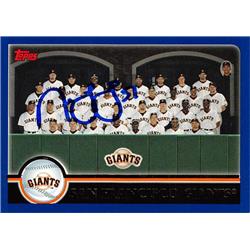 637808 Noah Lowry Autographed Baseball Card - San Francisco Giants - 2003 Topps Team No.654