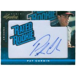 637859 Patrick Corbin Autographed Baseball Card - Washington Nationals, Diamondbacks - 2012 Panini Rated Rookie No.138 LE 34-299