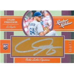 637942 Caleb Ferguson Autographed Baseball Card - Los Angeles Dodgers - 2019 Panini Leather & Lumber Rookie No.135 LE 135-149