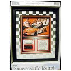 664616 12 x 10 in. Tony Stewart Framed with Piece of Tire Relic Matted Framed NASCAR Driver Photo -  Autograph Warehouse