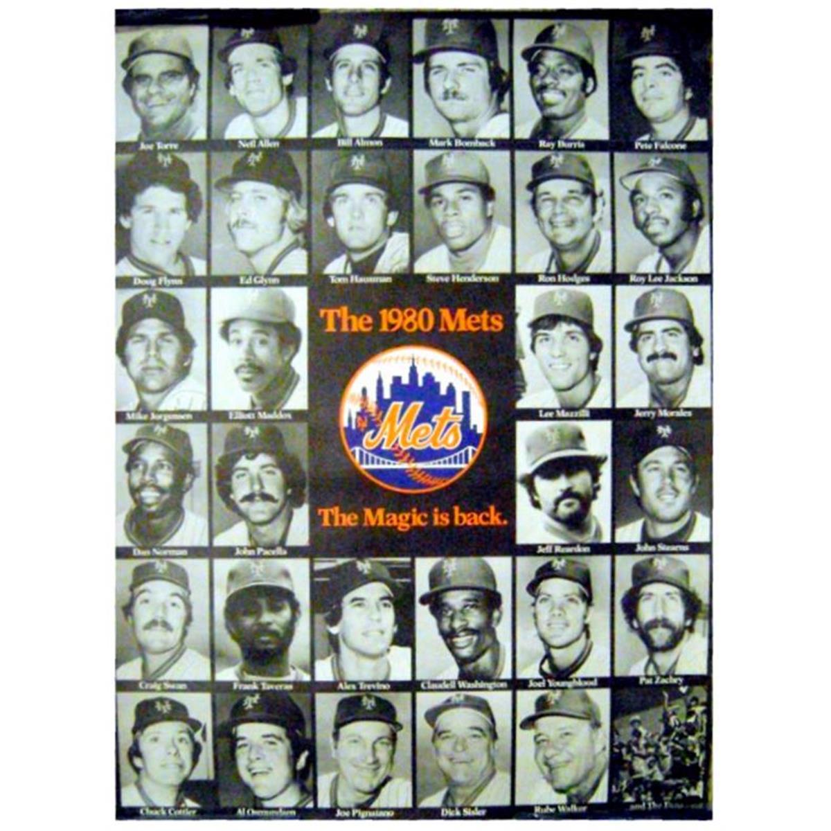 Picture of Autograph Warehouse 664628 23 x 39 in. 1980 New York Mets Magic is Back Poster