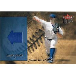 664738 Mark Prior Player Worn Jersey Patch Chicago Cubs 2005 Fleer Ultra No.FLJMP2 Baseball Card