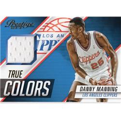 664864 Danny Manning Player Worn Jersey Patch Los Angeles Clippers 2015 Panini Prestige True Colors No.TCDM Basketball Card