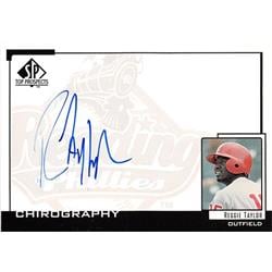 664965 Reggie Taylor Autographed Reading Phillies 1999 Upper Deck Chirography Top Prospects No.RT Minor League Baseball Card