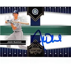 665113 John Olerud Autographed Seattle Mariners 2005 Donruss Champions No.140 Baseball Card