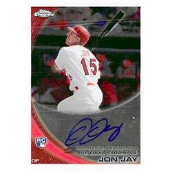 665134 Jon Jay Autographed St. Louis Cardinals 2010 Topps Chrome Rookie No.178 Baseball Card